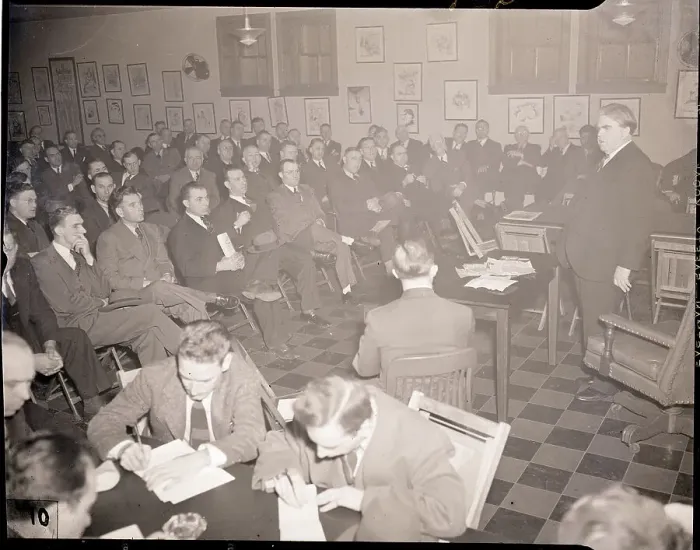 Framed Print : John L. Lewis Addressing UMW Committee Framed Print : John L. Lewis Addressing UMW Committee