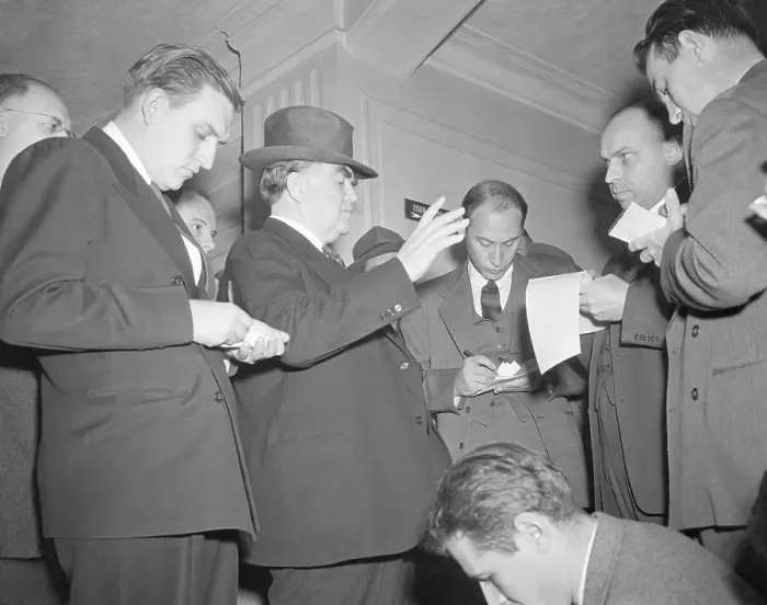 Framed Print : John L. Lewis Speaking to Reporters Framed Print : John L. Lewis Speaking to Reporters