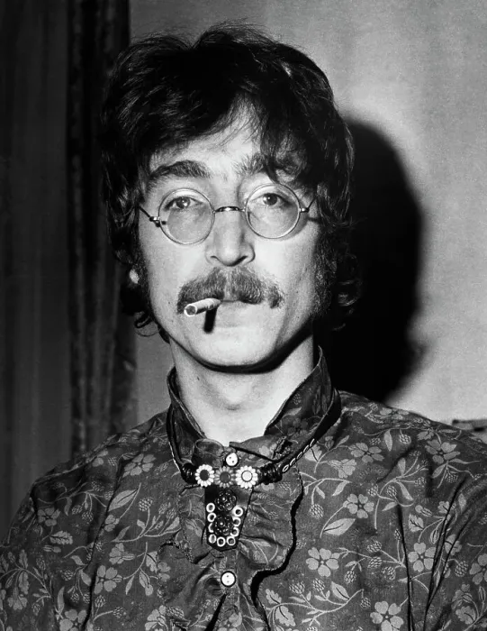 John Lennon at Sgt. Pepper's Album Announcement Print. Art Prints