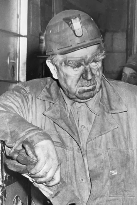 Framed Print : John Lewis Covered with Coal Dust