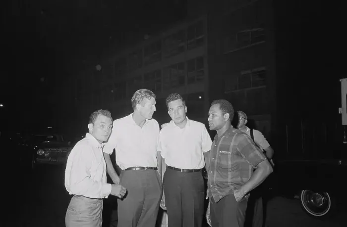 Framed Print : John Lindsay with Herman Badillo and Others Framed Print : John Lindsay with Herman Badillo and Others