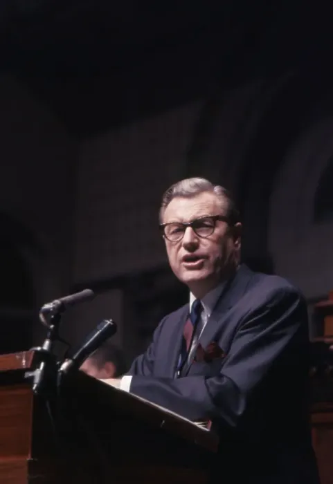 Framed Print : John Lindsay Speaking at a Press Conference Framed Print : John Lindsay Speaking at a Press Conference