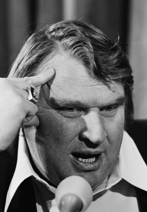 Framed Print : John Madden with Finger on Head Framed Print : John Madden with Finger on Head