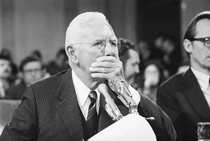 Framed Print : John McCone Covering His Mouth Framed Print : John McCone Covering His Mouth