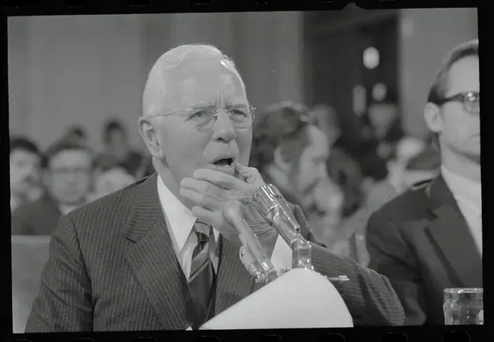 Framed Print : John McCone Testifying Before a Senate Subcommittee Framed Print : John McCone Testifying Before a Senate Subcommittee