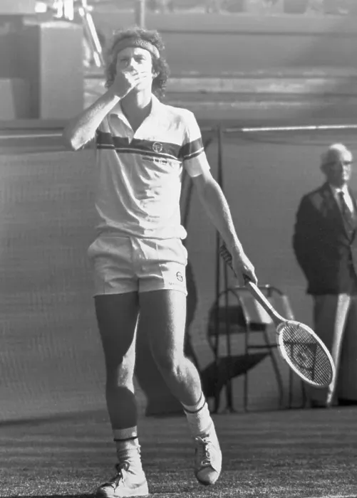 Framed Print : John McEnroe during match Framed Print : John McEnroe during match
