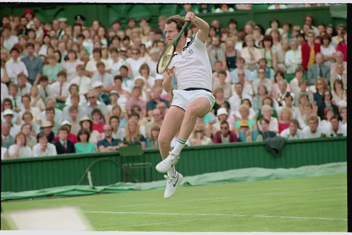 Framed Print : John McEnroe Serving Framed Print : John McEnroe Serving