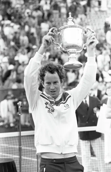 Framed Print : John McEnroe Takes Wimbledon Win Framed Print : John McEnroe Takes Wimbledon Win