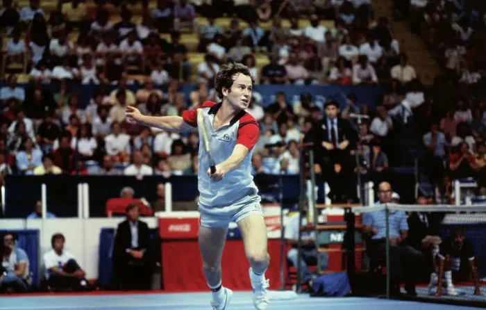 Framed Print : John McEnroe During Tennis Match Framed Print : John McEnroe During Tennis Match