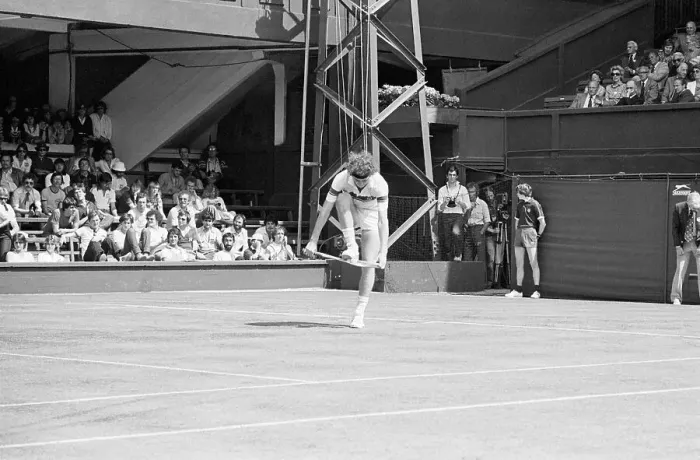 Framed Print : John Mcenroe Tries to Break Racquet Framed Print : John Mcenroe Tries to Break Racquet
