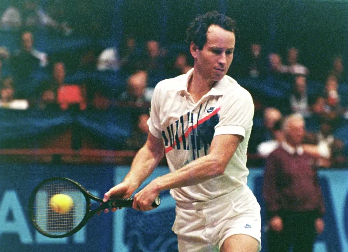 Framed Print : John McEnroe in Vienna 1990 Framed Print : John McEnroe in Vienna 1990