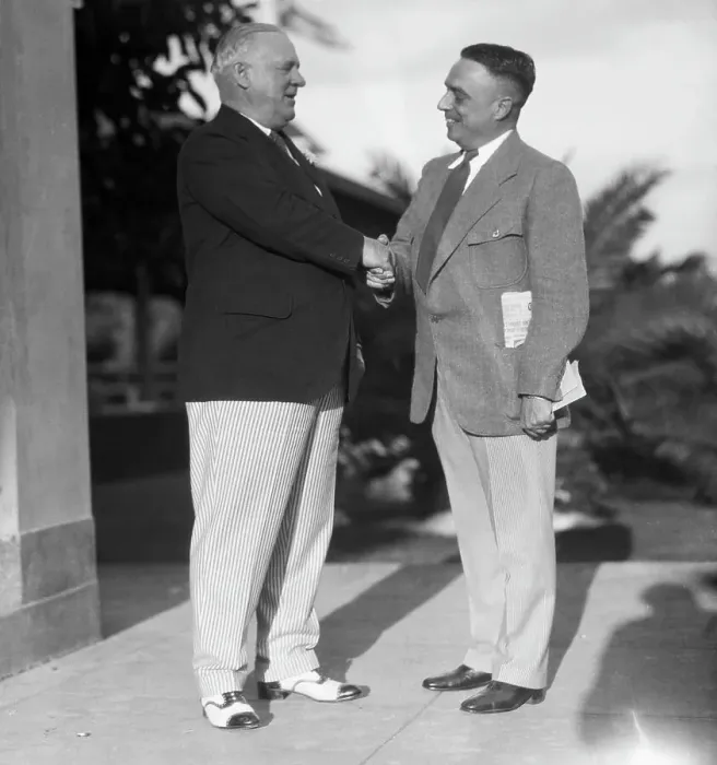 Framed Print : John McGraw Greeting J. G. Taylor Spink