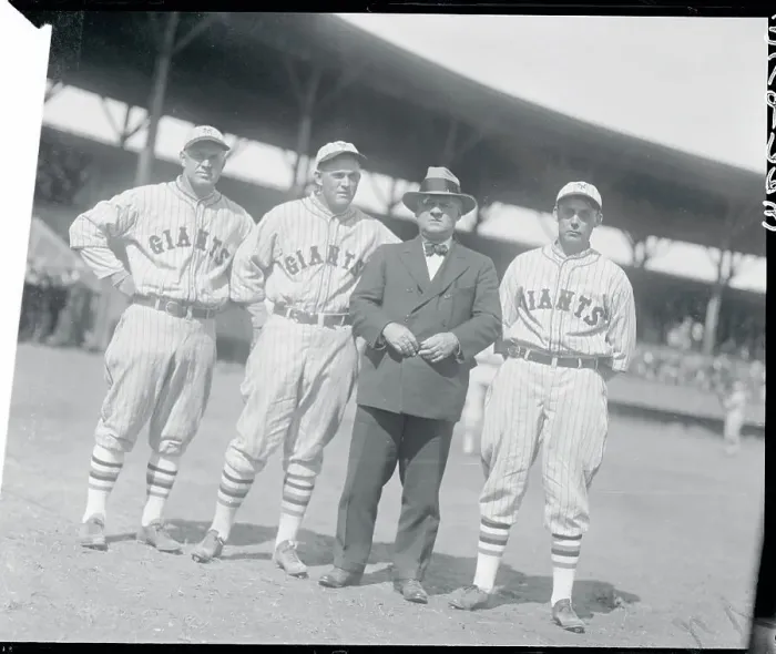 Framed Print : John McGraw with Players Framed Print : John McGraw with Players