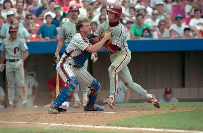Framed Print : John Morris Out at the Plate Framed Print : John Morris Out at the Plate