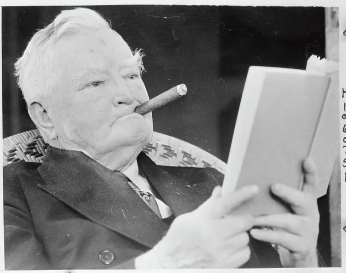 Framed Print : John Nance Garner Smoking Framed Print : John Nance Garner Smoking