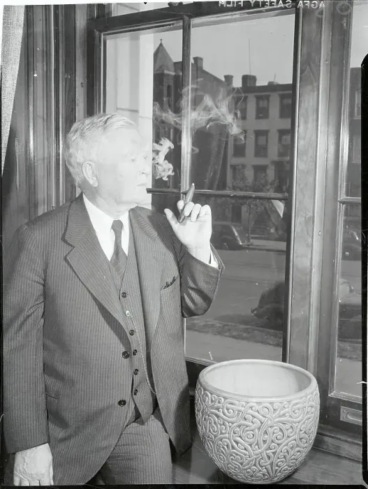 Framed Print : John Nance Garner Smoking Framed Print : John Nance Garner Smoking