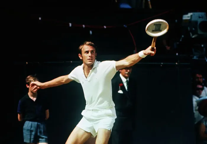 Framed Print : John Newcombe Delivering a Backhand Framed Print : John Newcombe Delivering a Backhand