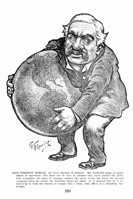 Framed Print : John Pierpont Morgan, the Field Marshal of Industry Cartoon by Thomas Fleming Framed Print : John Pierpont Morgan, the Field Marshal of Industry Cartoon by Thomas Fleming