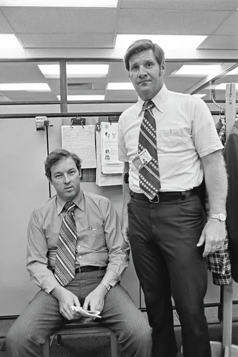 Framed Print : John Rosenbrock & Philip Vannatter, LAPD Detectives Framed Print : John Rosenbrock & Philip Vannatter, LAPD Detectives