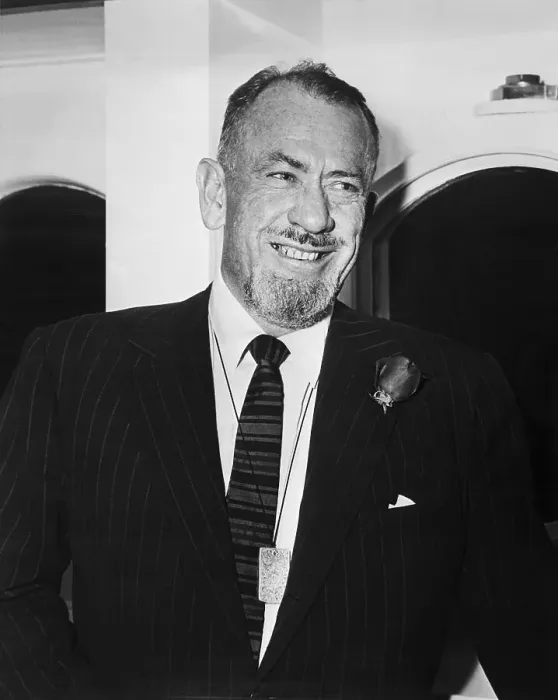 Framed Print : John Steinbeck Smiling on Ship Deck Framed Print : John Steinbeck Smiling on Ship Deck