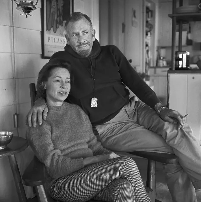 Framed Print : John Steinbeck And Wife Elaine Framed Print : John Steinbeck And Wife Elaine