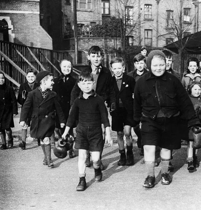 Framed Print : John Sullivan As Boy Walks W / Friends Framed Print : John Sullivan As Boy Walks W / Friends