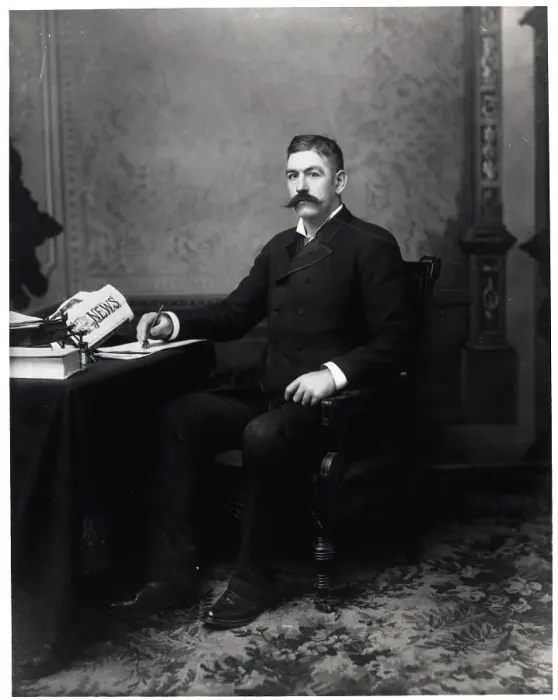 Framed Print : John Sullivan Seated @ Desk--Full Length Framed Print : John Sullivan Seated @ Desk--Full Length