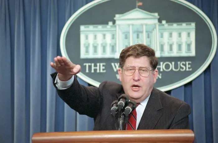 Framed Print : John Sununu Talking About State of Union Address
