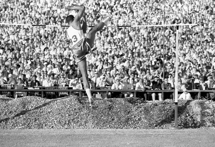 Framed Print : John Thomas Breaks the High Jump Record Framed Print : John Thomas Breaks the High Jump Record