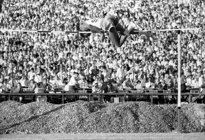 Framed Print : John Thomas Breaks the High Jump Record Framed Print : John Thomas Breaks the High Jump Record