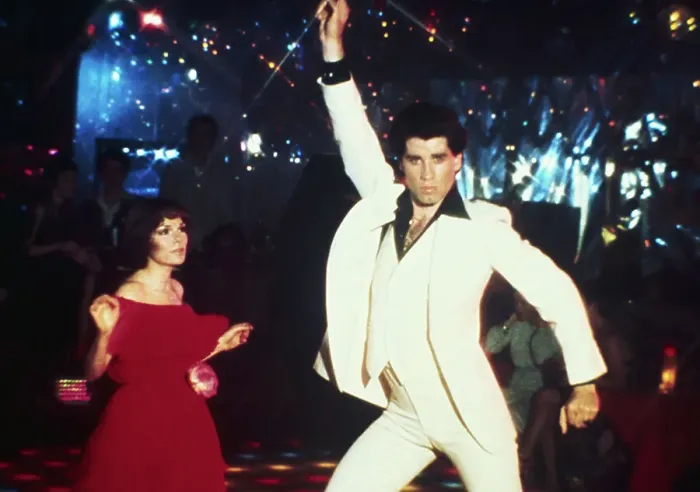 Framed Print : John Travolta Dancing in Saturday Night Fever Framed Print : John Travolta Dancing in Saturday Night Fever