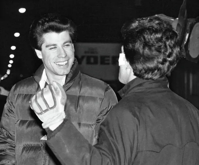 Framed Print : John Travolta on Location Filming Saturday Night Fever Framed Print : John Travolta on Location Filming Saturday Night Fever