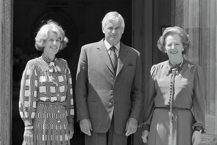 Framed Print : John Turner and Wife with Margaret Thatcher Framed Print : John Turner and Wife with Margaret Thatcher
