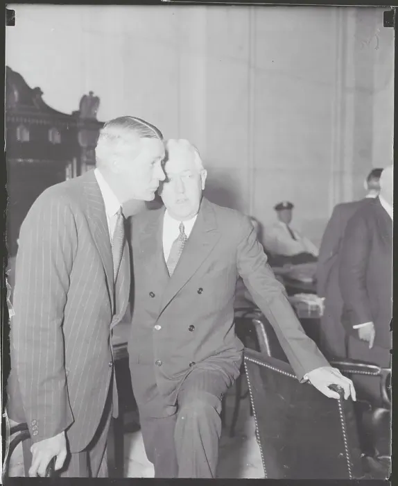 Framed Print : John W. Davis with George Whitney Framed Print : John W. Davis with George Whitney