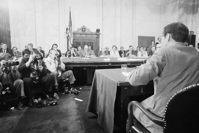 Framed Print : John W. Dean Speaking to Committee Framed Print : John W. Dean Speaking to Committee