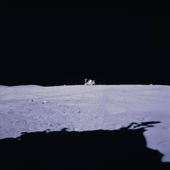 Framed Print : John W. Young on Lunar Roving Vehicle (LRV) Framed Print : John W. Young on Lunar Roving Vehicle (LRV)
