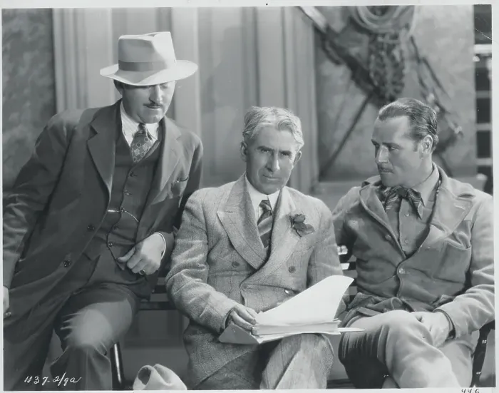 Framed Print : John Waters, Zane Grey, and Jack Holt Conferring Framed Print : John Waters, Zane Grey, and Jack Holt Conferring