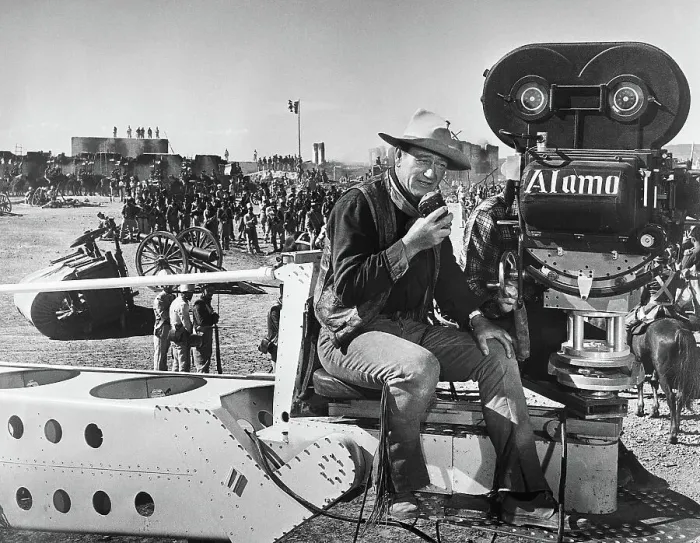 Framed Print : John Wayne Directing While Filming The Alamo Framed Print : John Wayne Directing While Filming The Alamo