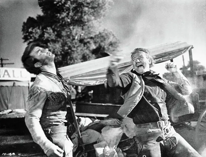 Framed Print : John Wayne In Fight Scene / 'Red River Framed Print : John Wayne In Fight Scene / 'Red River