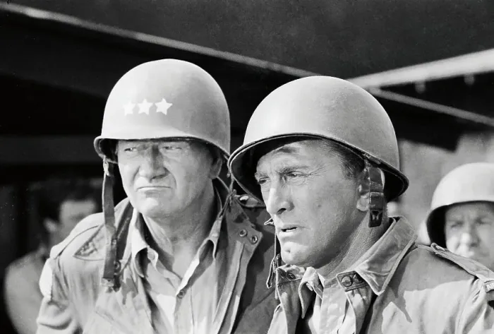Framed Print : John Wayne and Kirk Douglas Framed Print : John Wayne and Kirk Douglas