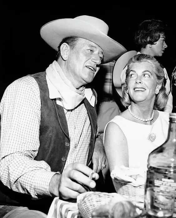 Framed Print : John Wayne And Mrs. Gary Cooper At Party Framed Print : John Wayne And Mrs. Gary Cooper At Party