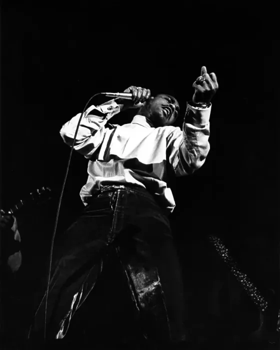 Framed Print : Johnnie Taylor Performing Framed Print : Johnnie Taylor Performing