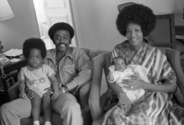 Framed Print : Johnnie Taylor Portrait Session With His Family Framed Print : Johnnie Taylor Portrait Session With His Family