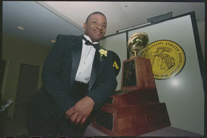 Framed Print : Johnny Bailey Posing with Trophy Framed Print : Johnny Bailey Posing with Trophy