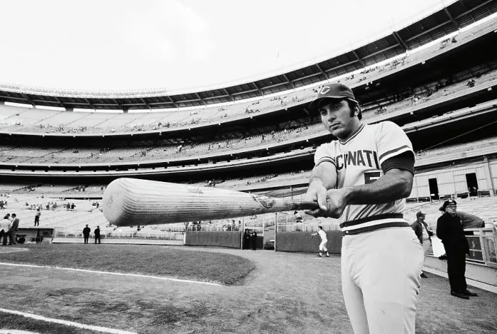 Framed Print : Johnny Bench Swinging Bat Framed Print : Johnny Bench Swinging Bat
