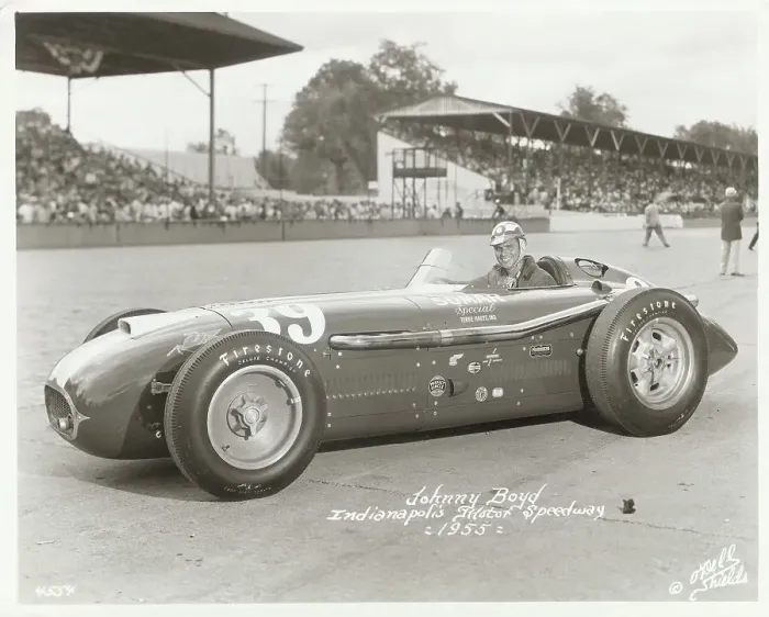 Framed Print : Johnny Boyd in Car at Indianapolis Motor Speedway Framed Print : Johnny Boyd in Car at Indianapolis Motor Speedway