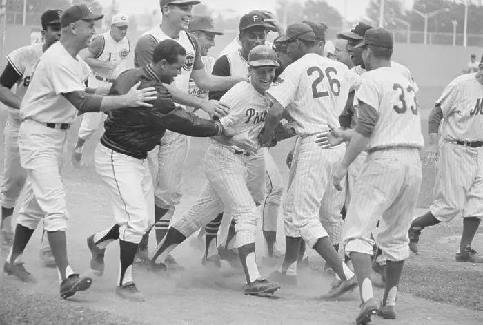 Framed Print : Johnny Callison Celebrating All-Star Game Home Run Framed Print : Johnny Callison Celebrating All-Star Game Home Run