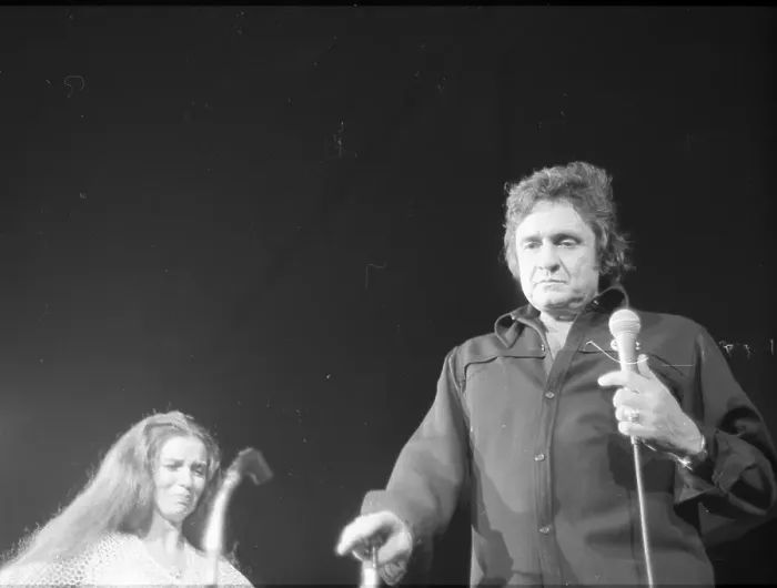 Framed Print : Johnny Cash In Anaheim