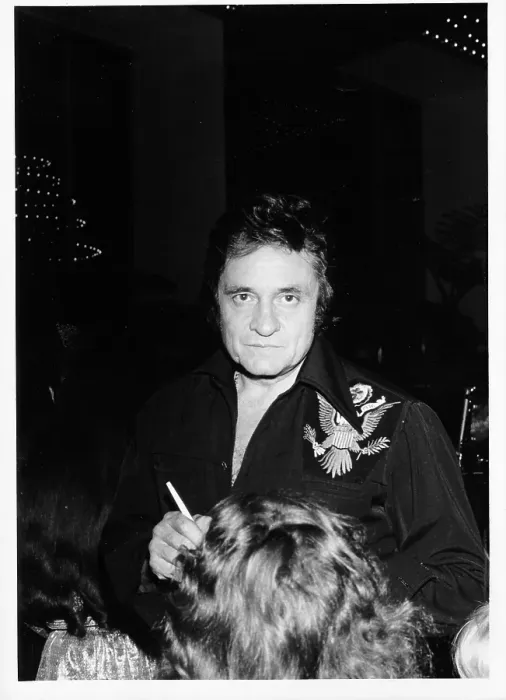 Framed Print : Johnny Cash At An Event Framed Print : Johnny Cash At An Event