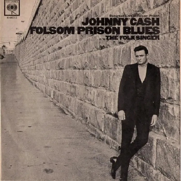 Framed Print : Johnny Cash Folsom Prison Blues 7 inch Album Cover Framed Print : Johnny Cash Folsom Prison Blues 7 inch Album Cover